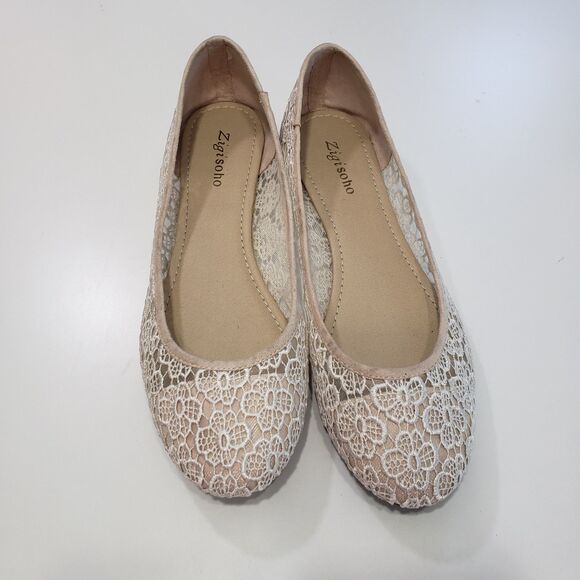 Zigisoho Halle Women's Lace Style Flats, Size 11 - Picture 5 of 5